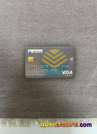 Kyrgyzstan Kirgizbank visa electron card photolook